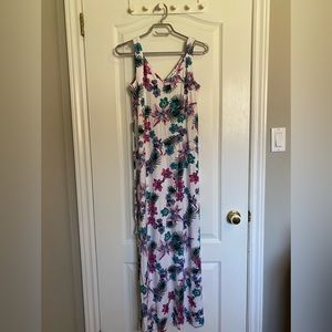 Thyme Maternity White Dress with Slit Size XXS (Oversized Fit)